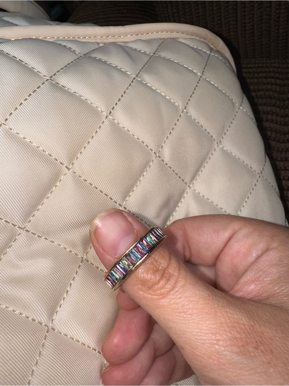 Kendra Scott “Jack” Multicolor Baguette Crystal Eternity Band